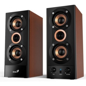 BOXE GENIUS 2.0, RMS: 20W (2 x 10W), amplificare integrata, black&cherry wood, „SP-HF800A II” „31730010402”